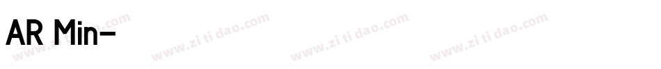 AR Min字体转换